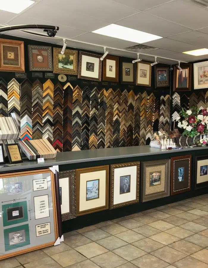 Frame & mat corners, One Price Framing, Chattanooga TN