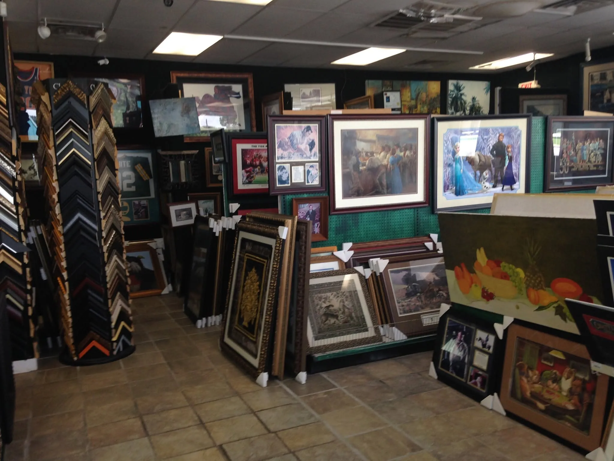 Our gallery floor, One Price Framing, Chattanooga TN
